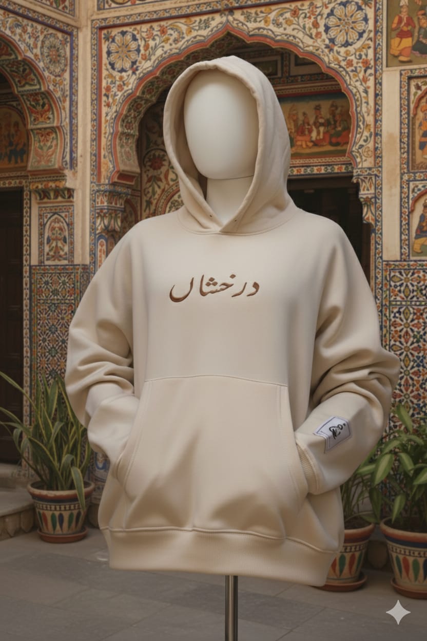 Darakhshaan Embroided American Cut Hoodie | Overfit